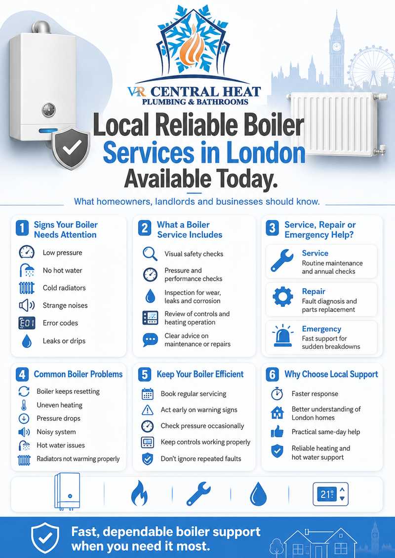 Local Reliable Boiler Services in London Available Today infographic
